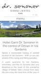 Mobile Screenshot of garni-dr-senoner.com